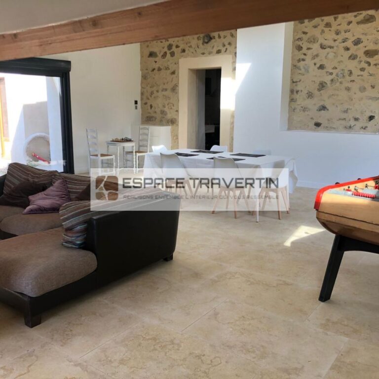 Pierre d'Egypte naturel 40x60x1.5CM Premium Light Espace Travertin — free download